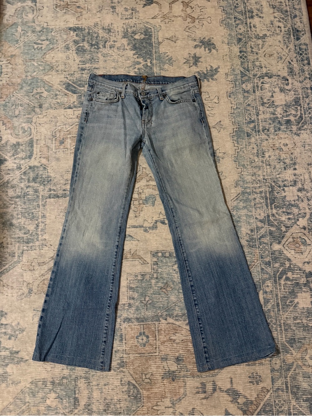 7 for All Mankind Seven Light Blue Low rise Women's Flared Jeans